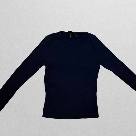 Navy Ribbed Top - Picture 3 of 6